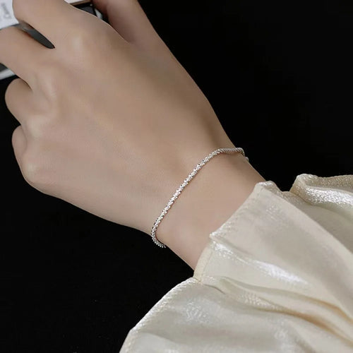 Thin Chain Necklace and Bracelet