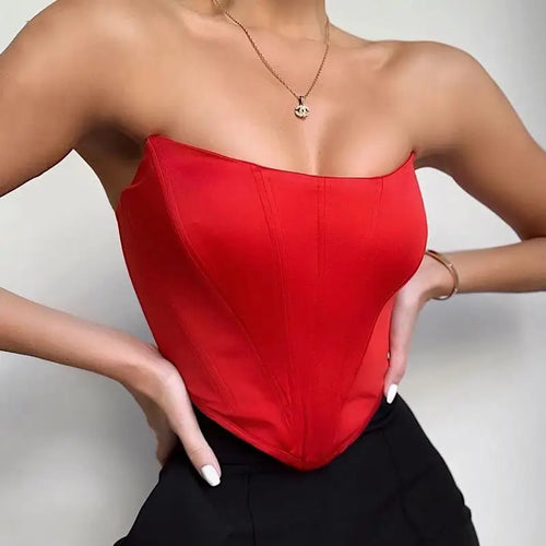 Off Shoulder Velvet Corset Top