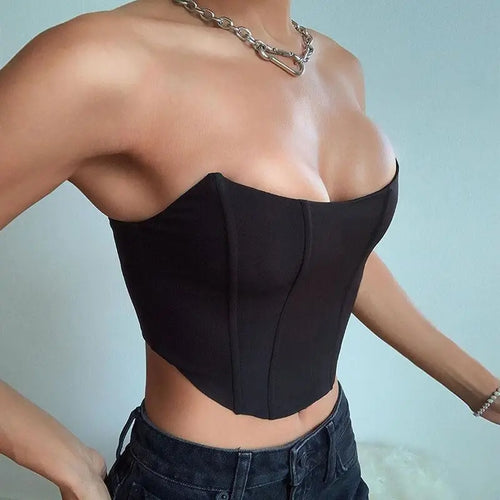 Off Shoulder Velvet Corset Top