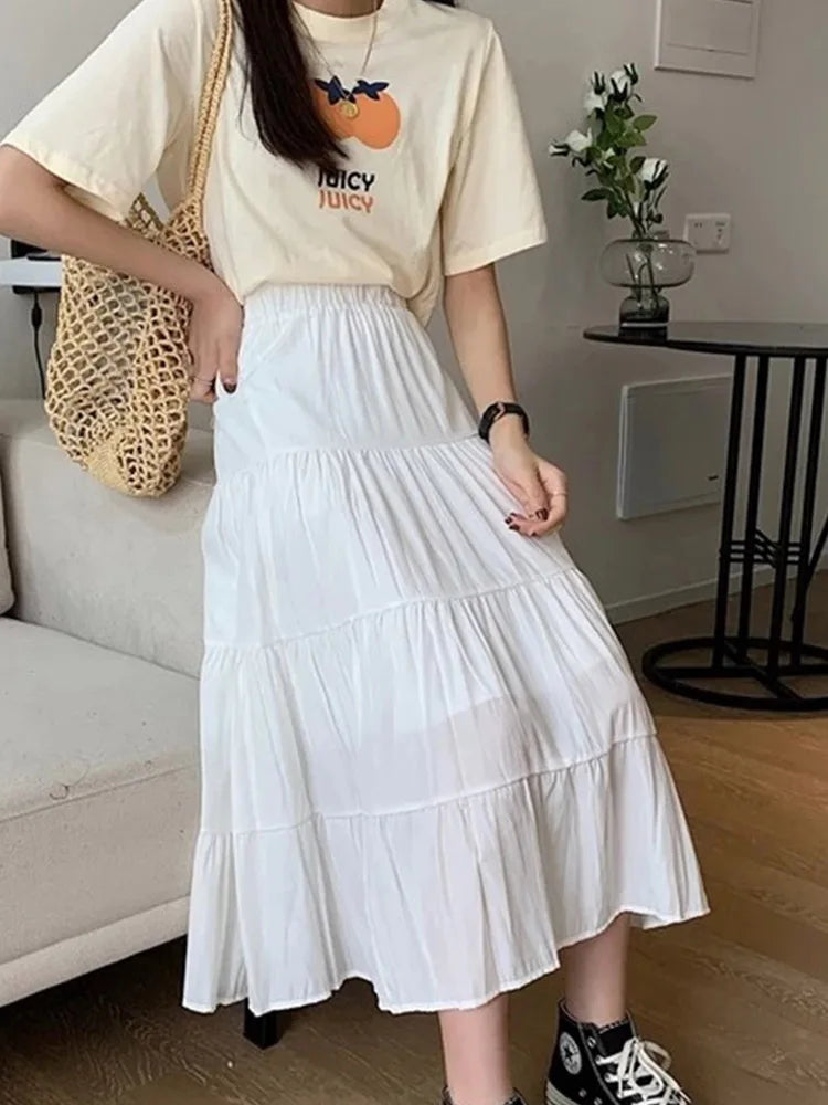 Chiffon Midi Skirt