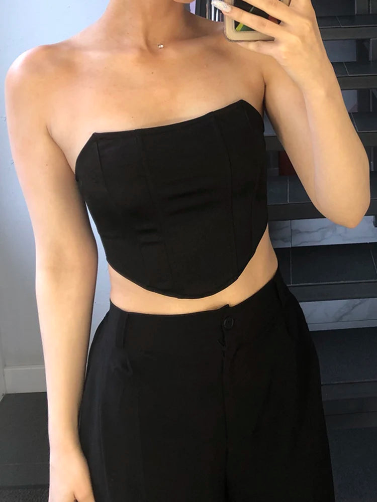 Off Shoulder Velvet Corset Top