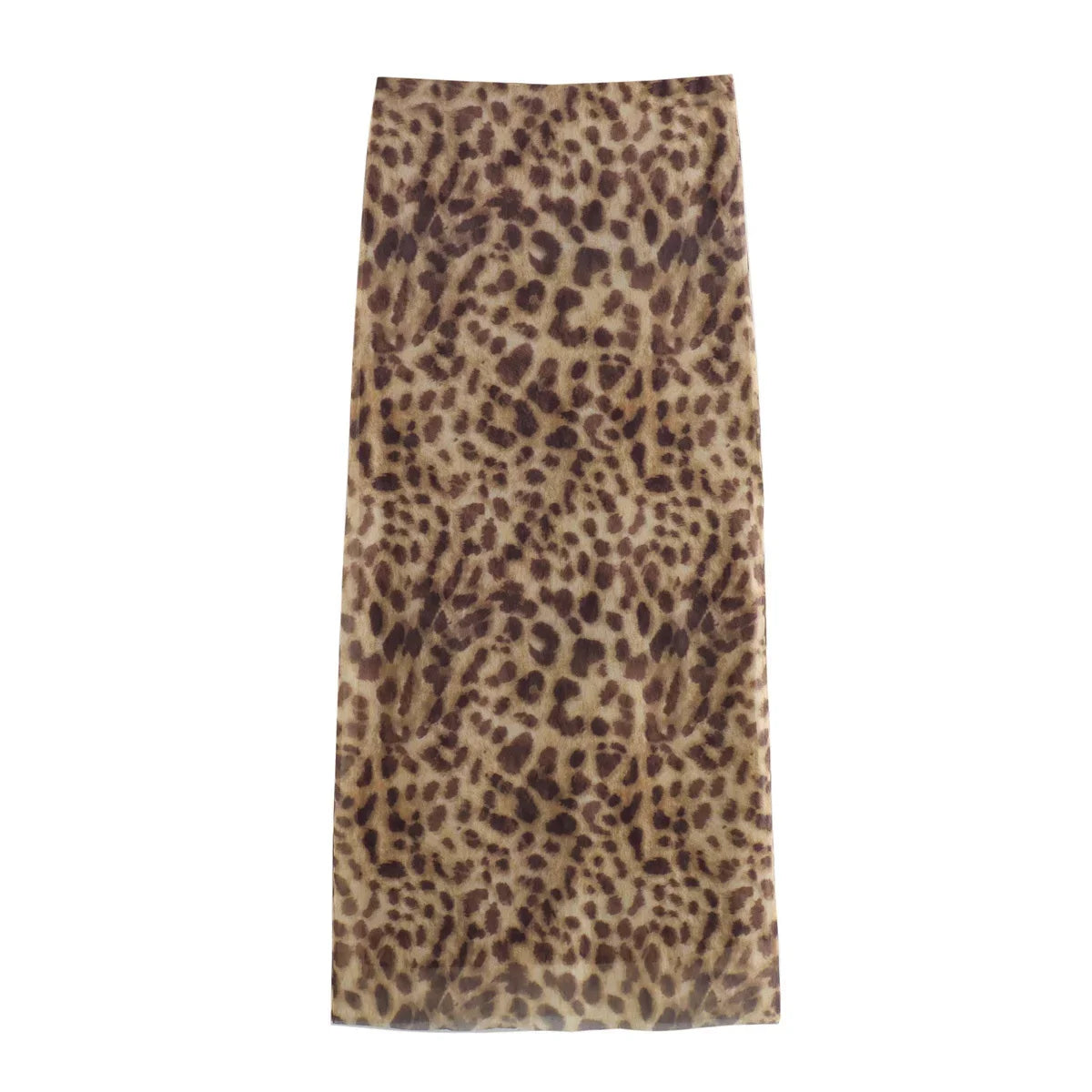 Leopard Tulle Midi Skirt