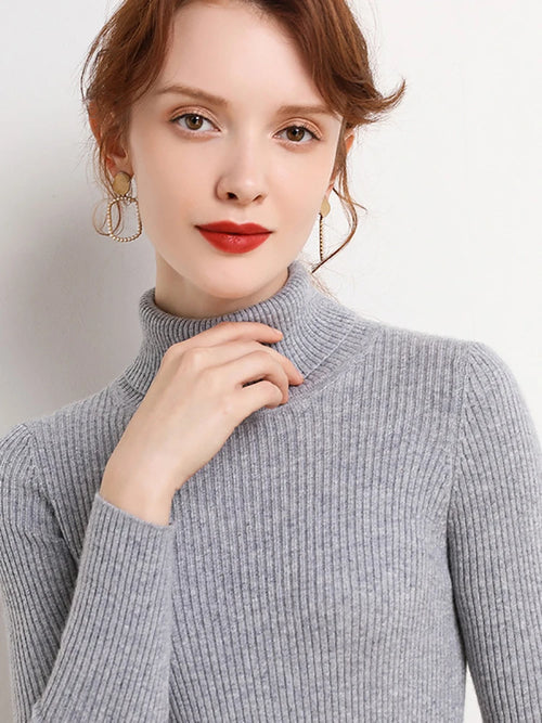 Knitted Turtleneck Sweater