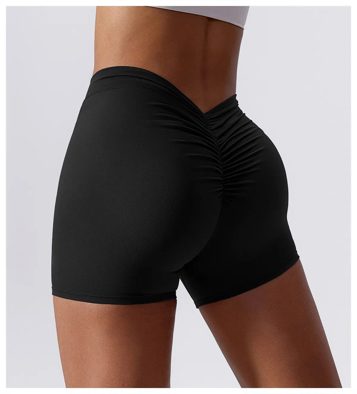 Flex Shorts With Scrunch Detail