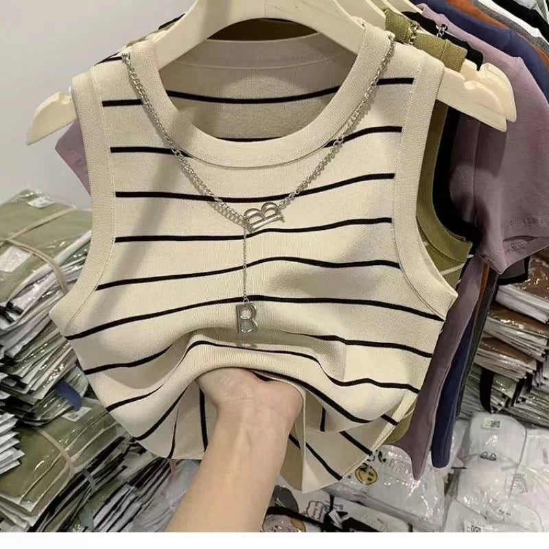 Aura Striped Vest Top