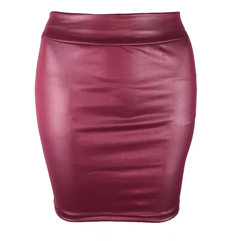 Midnight Leather Mini Skirt