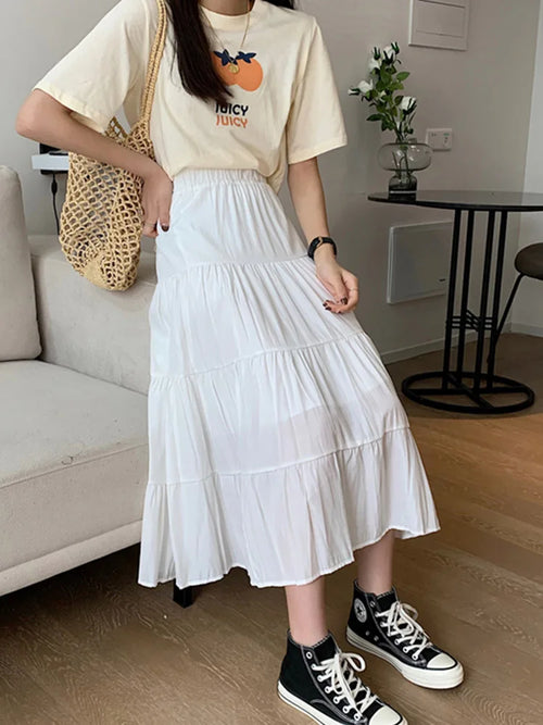Chiffon Midi Skirt