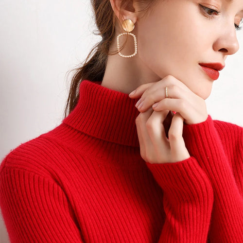 Knitted Turtleneck Sweater