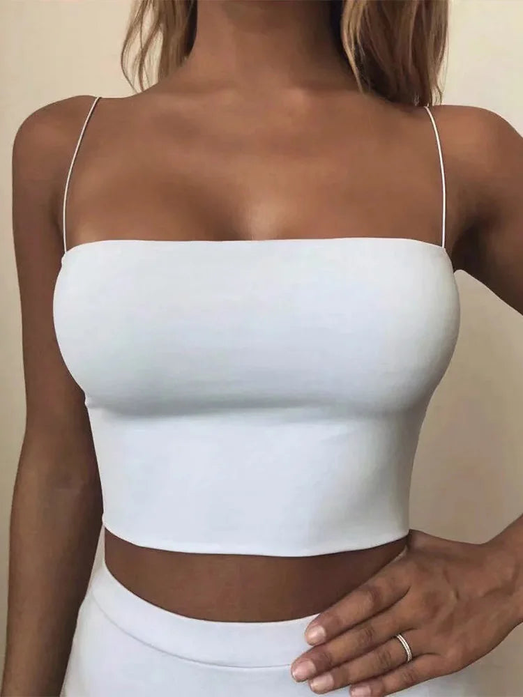 Spaghetti Strap Crop Top