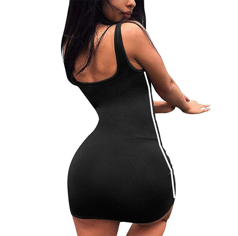 Mini Dress With Line Detail