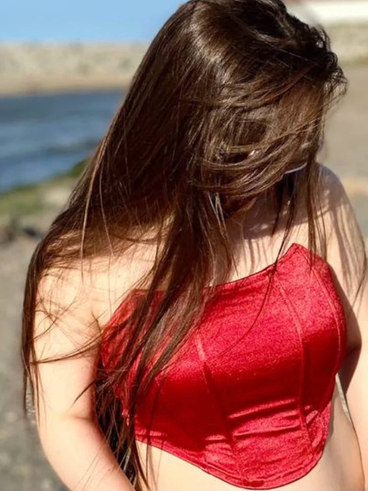 Off Shoulder Velvet Corset Top