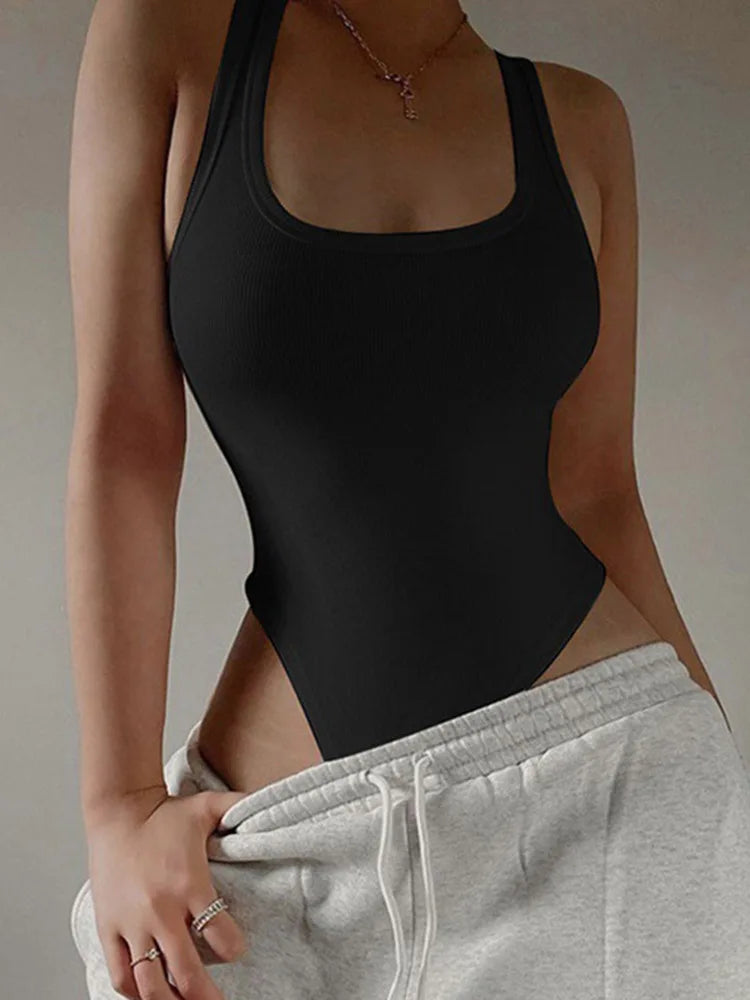 Nox Ribbed Sleeveless Bodysuit