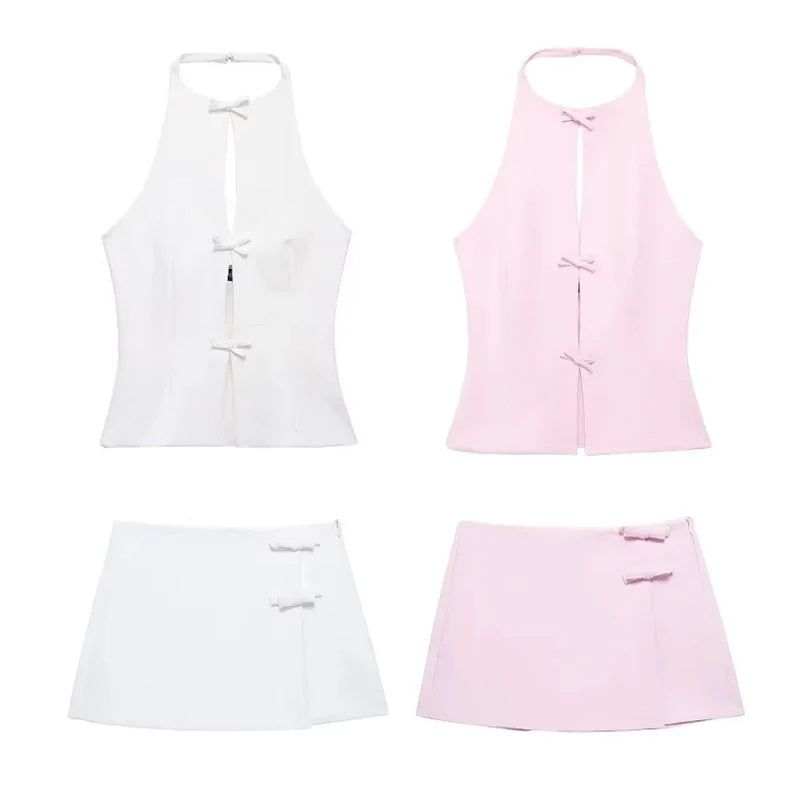 Muse Two Piece Set Backless Halter