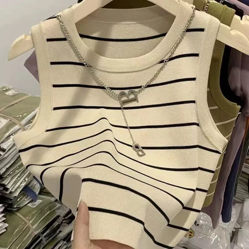 Aura Striped Vest Top