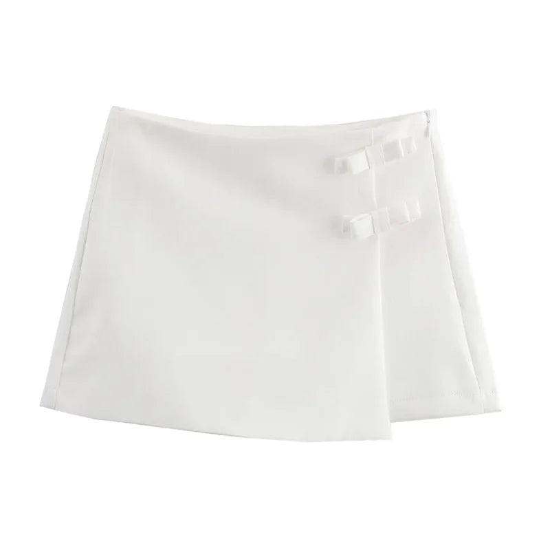 Mujer Mini Skort With Bow Detail