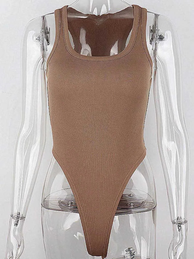 Nox Ribbed Sleeveless Bodysuit