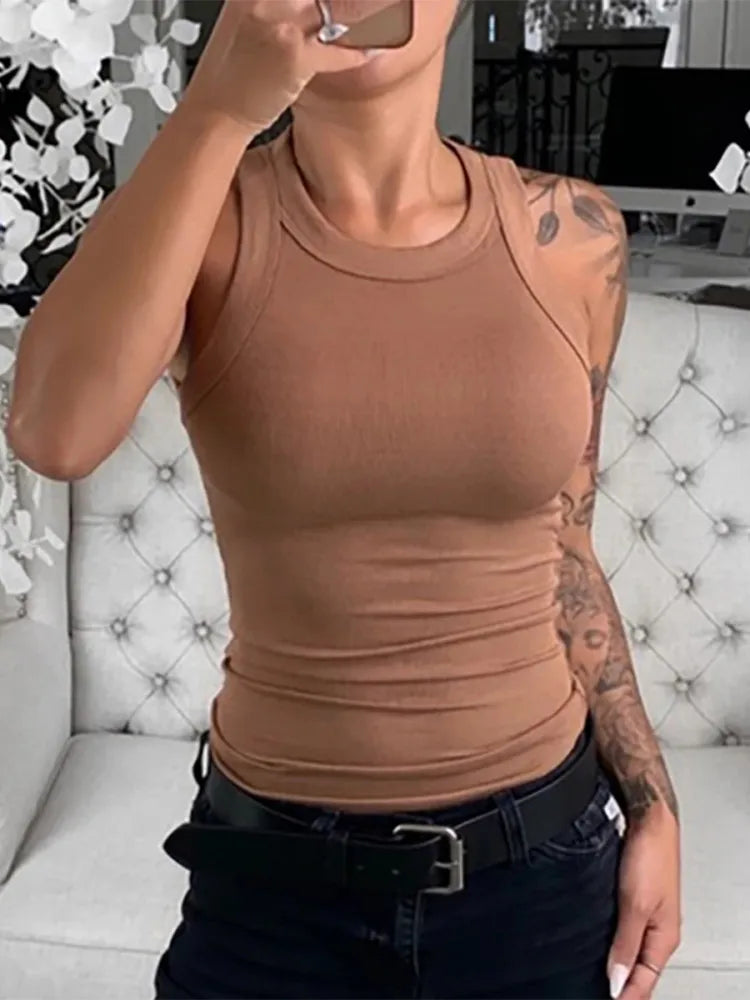 Velora Ribbed Tank Top