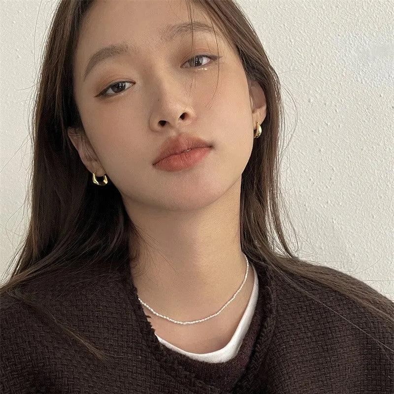 Quartz Loop Earring