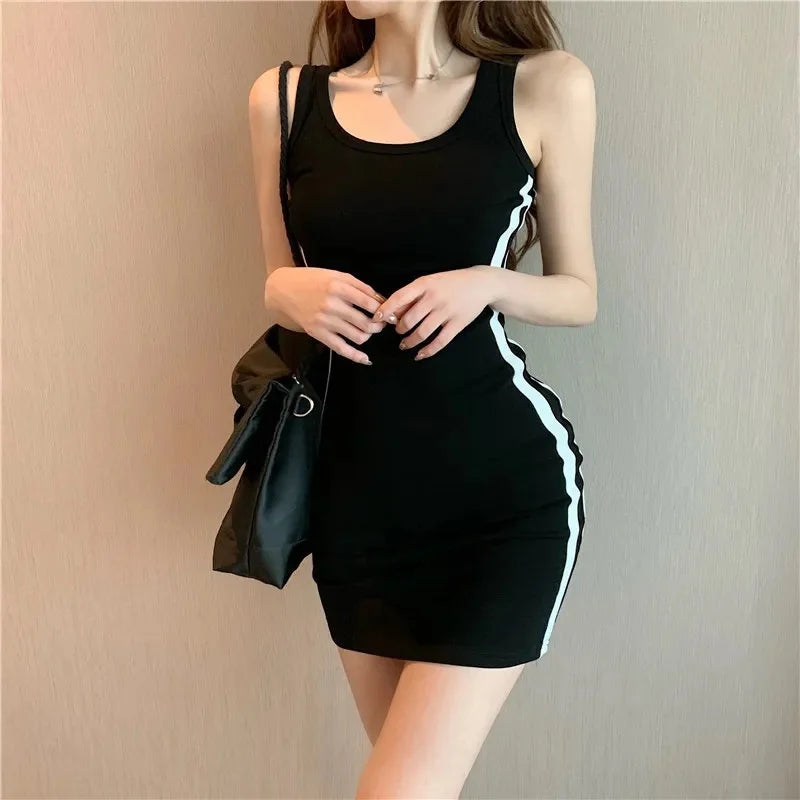 Mini Dress With Line Detail