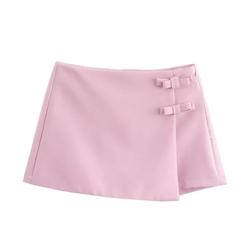 Mujer Mini Skort With Bow Detail