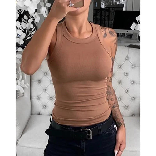 Velora Ribbed Tank Top