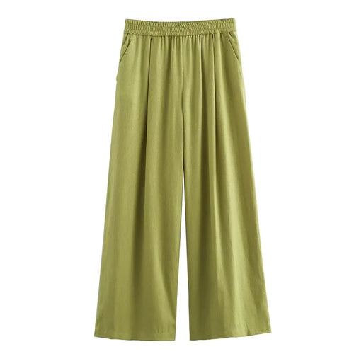 TRAF Pants Sets for Women 2 Pieces Trousers Set Women 2024 Summer