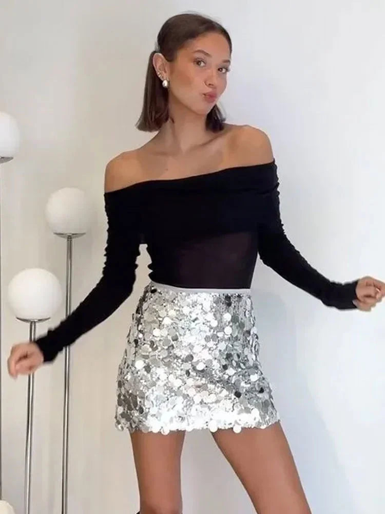 Blink Sequin Mini Skirt
