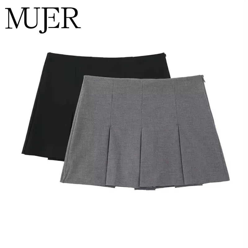 Mujer Pleated Skort