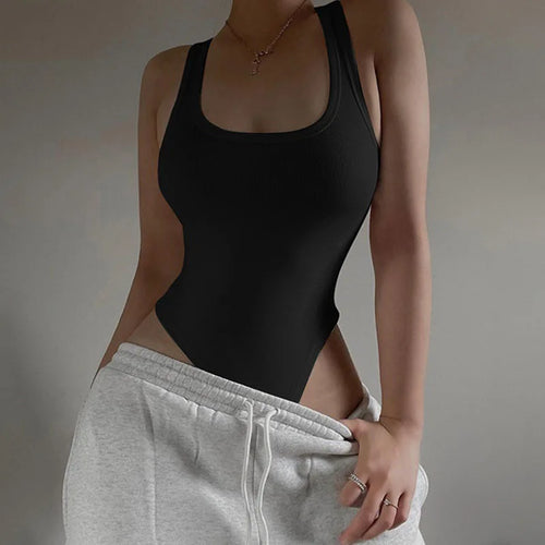 Nox Ribbed Sleeveless Bodysuit