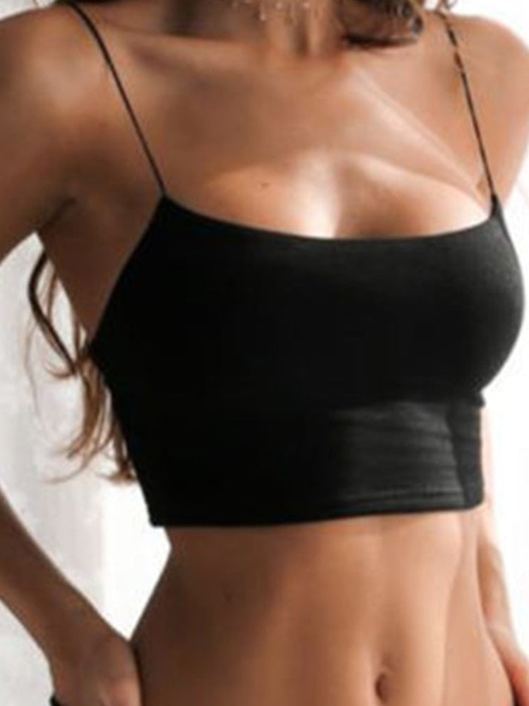 Luna Crop Spaghetti Strap