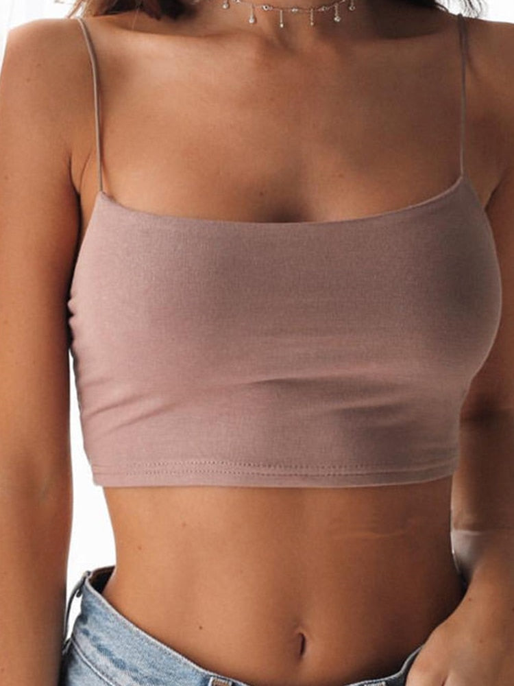 Luna Crop Spaghetti Strap