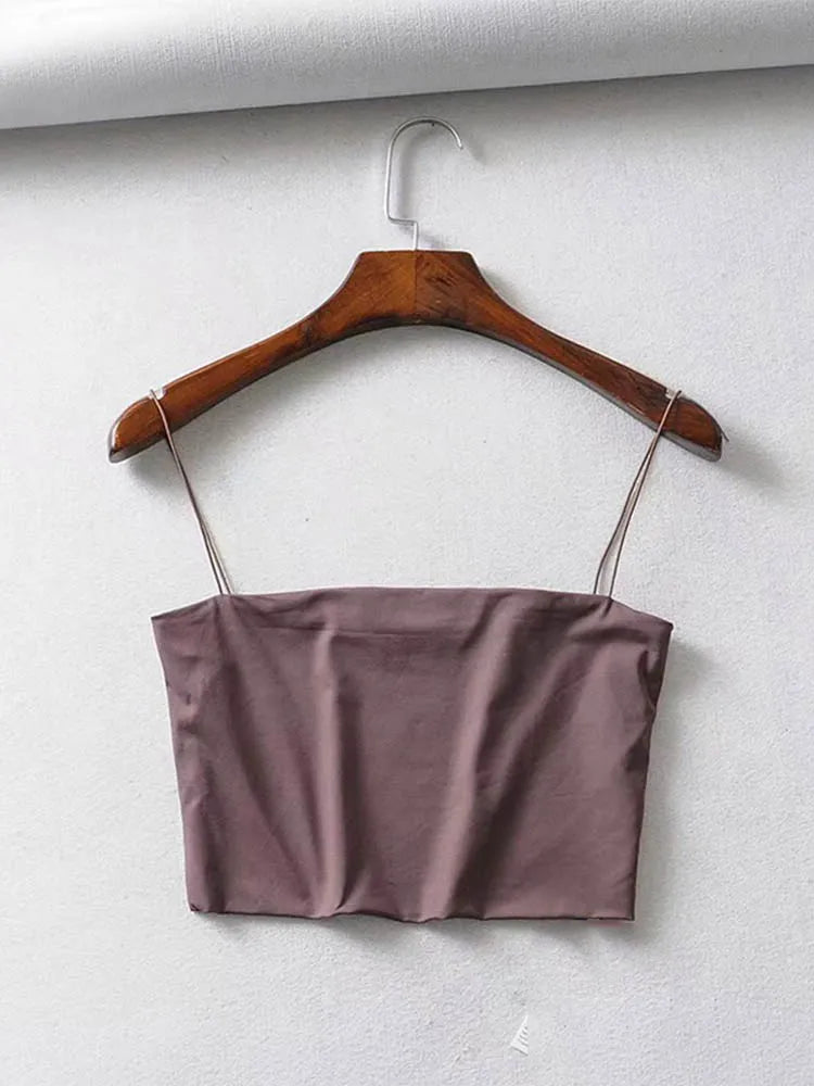 Spaghetti Strap Crop Top